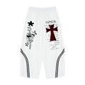 Unisex Wide Leg Piping Sweatpants