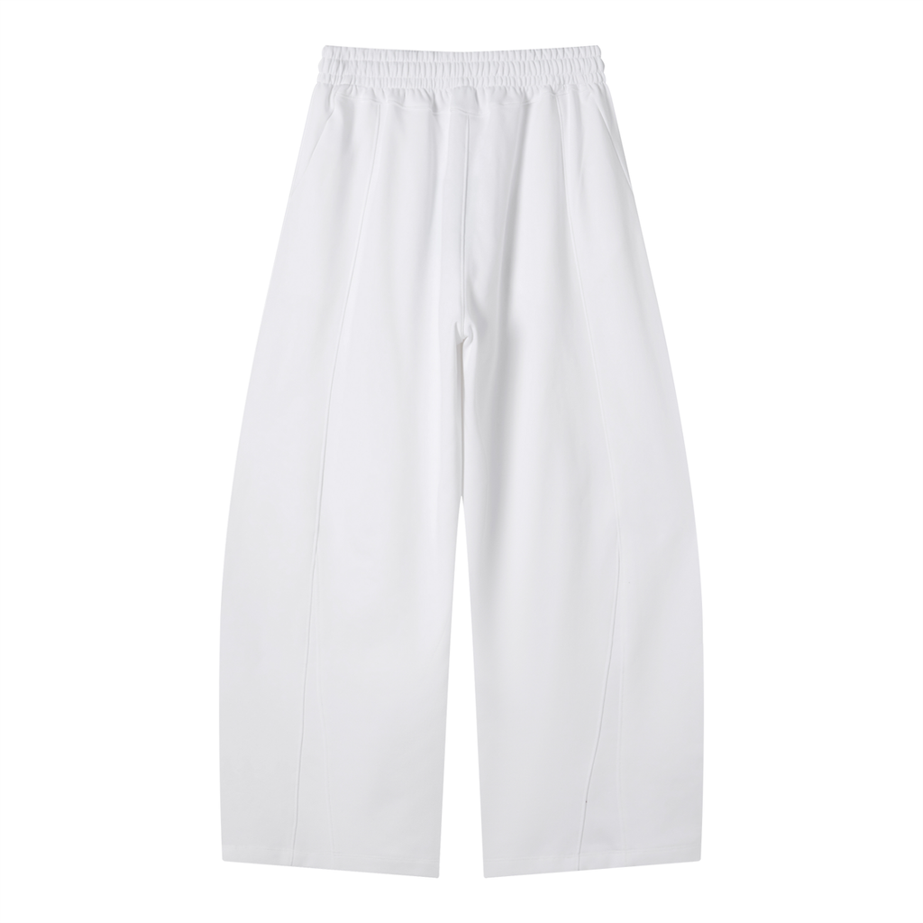 Heavyweight Wide Leg ESPOIR blue and white Panel Sweatpants