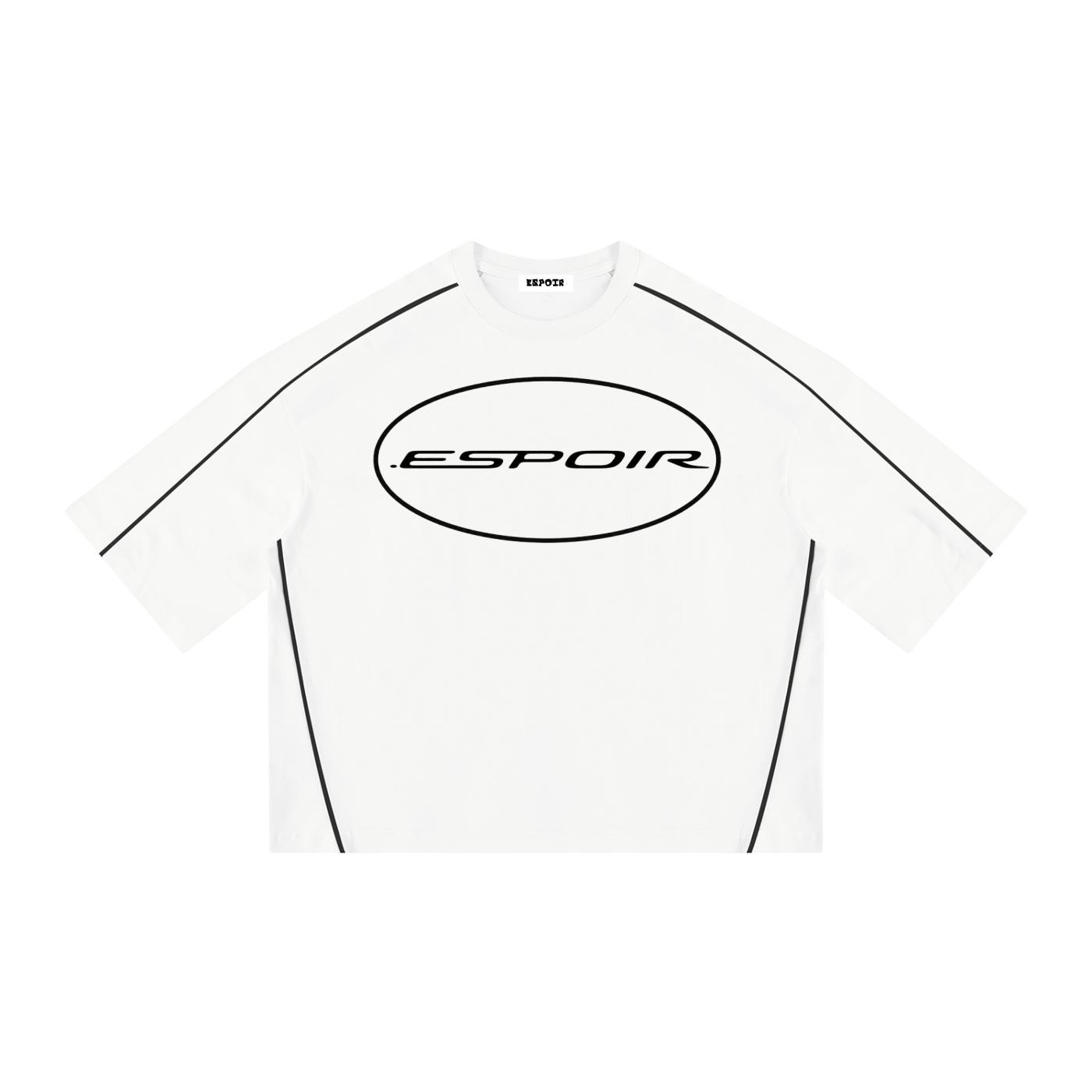 Unisex Heavyweight Boxy Piping T-Shirt